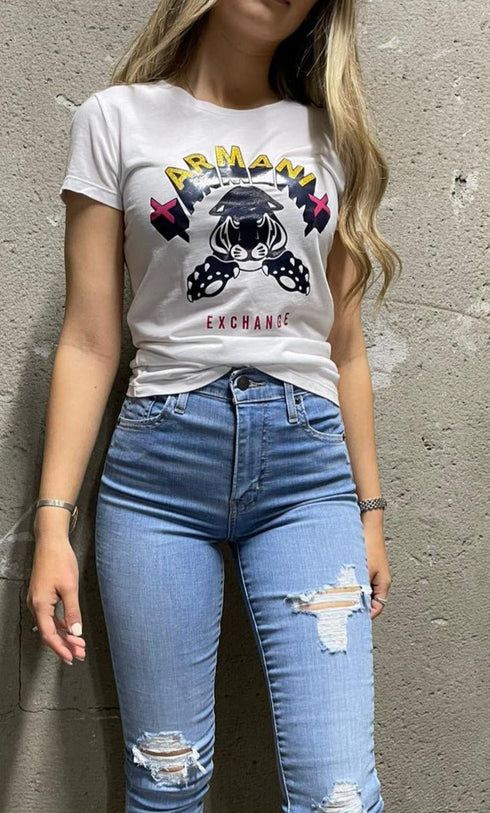 Armani Exchange Tshirt חולצת טישרט ארמני לנשים בסטייל מיוחד